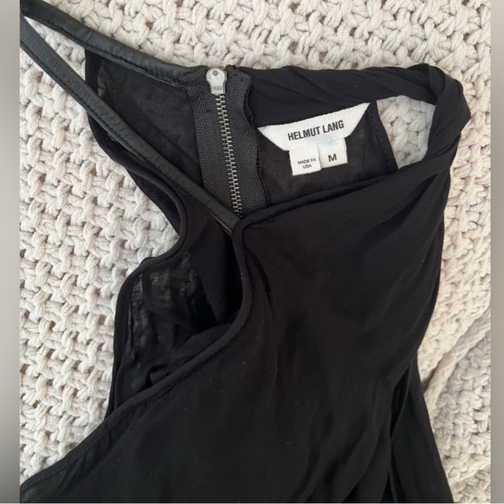 Helmut Lang Lush Voile Twist Neck Top - Picture 7 of 7